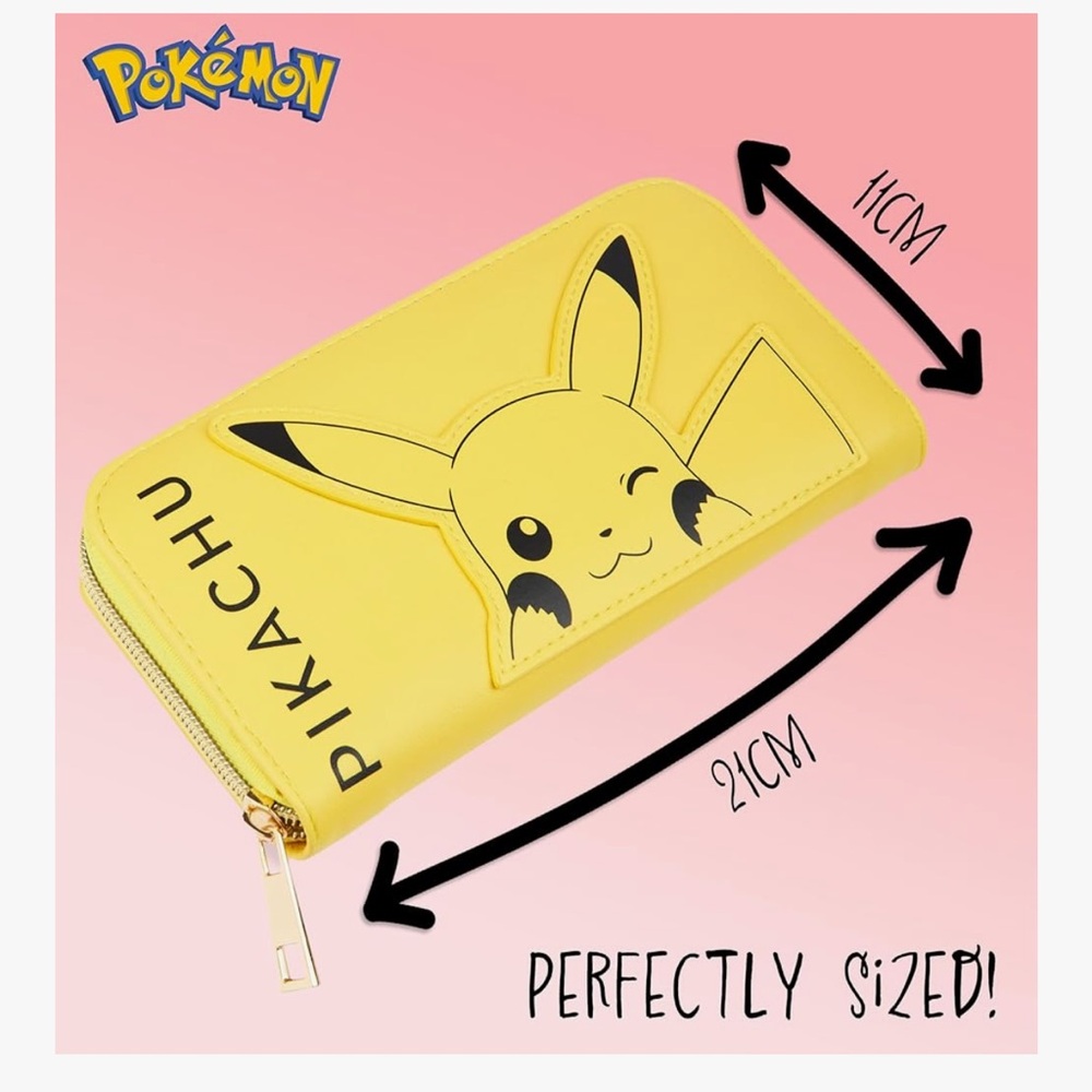 🆕 Pokemon Purses for Women Teenagers Girls - Large Ladies Purse with Card Slots - Picture 4 of 6